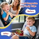 Magnetic Tiles Travel Toys with Storage Case, Portable STEM Building Blocks for 3-8 Year Olds, Toddler Airplane Activities & On-The-Go Birthday Gift for Boys & Girls