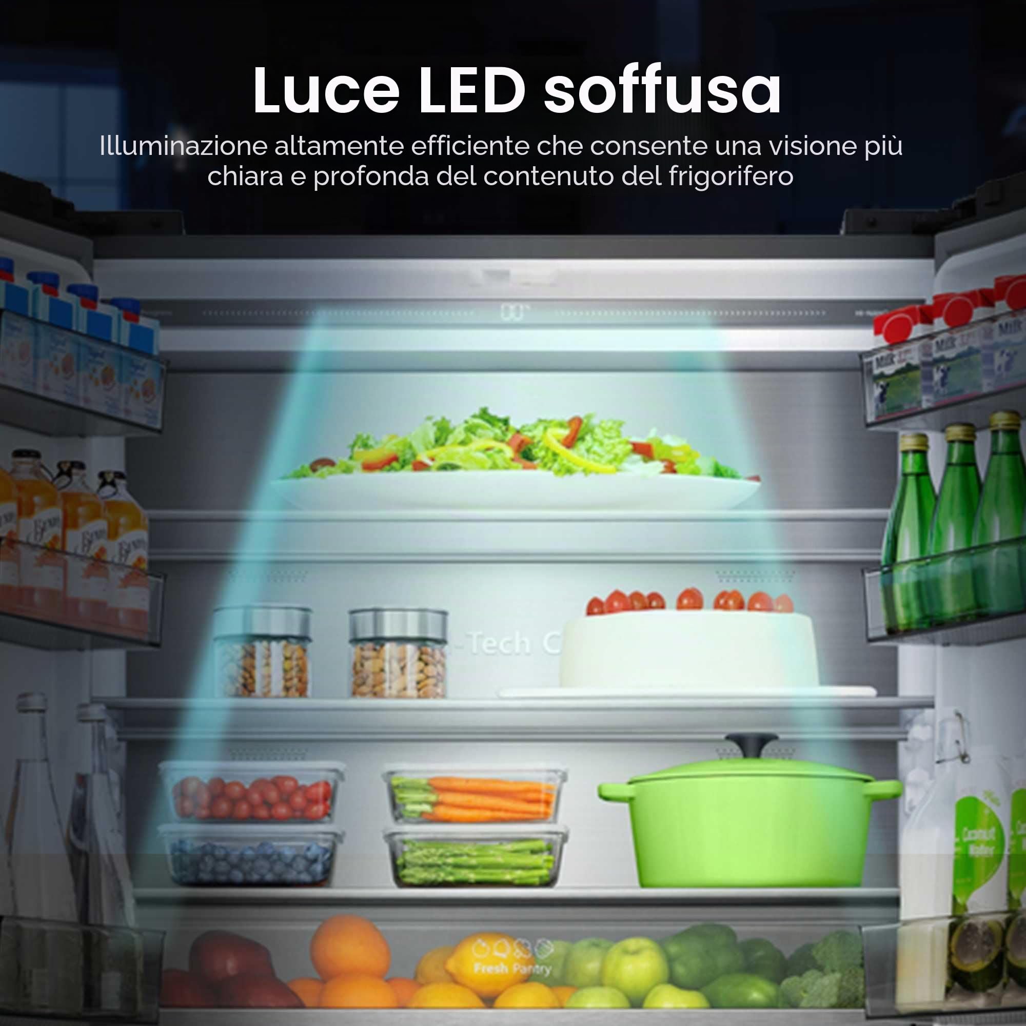 RQ768N4GBE FRIGO MULTI4P 486LT H190 L91 NF E VETRONERO KITCH