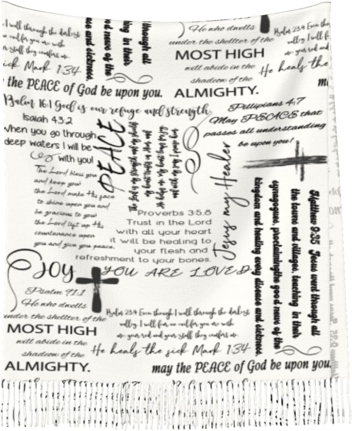 YQIUSM Prayer Shawls For Women Christian Wrap Scarf Apparel Inspirational Bible