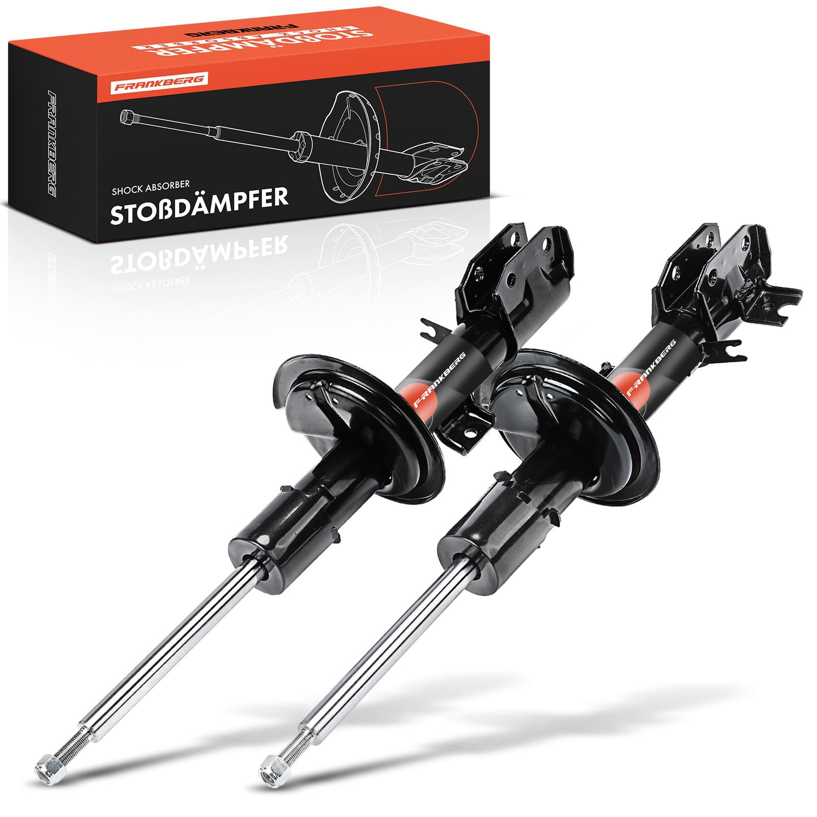 Frankberg 2x Ammortizzatori per sospensioni Ammortizzatori per telaio Anteriore sinistro destro 590mm Pressione del gas Compatibile con SX4 EY G.Y Sedici 189 Replace# 333753,333754