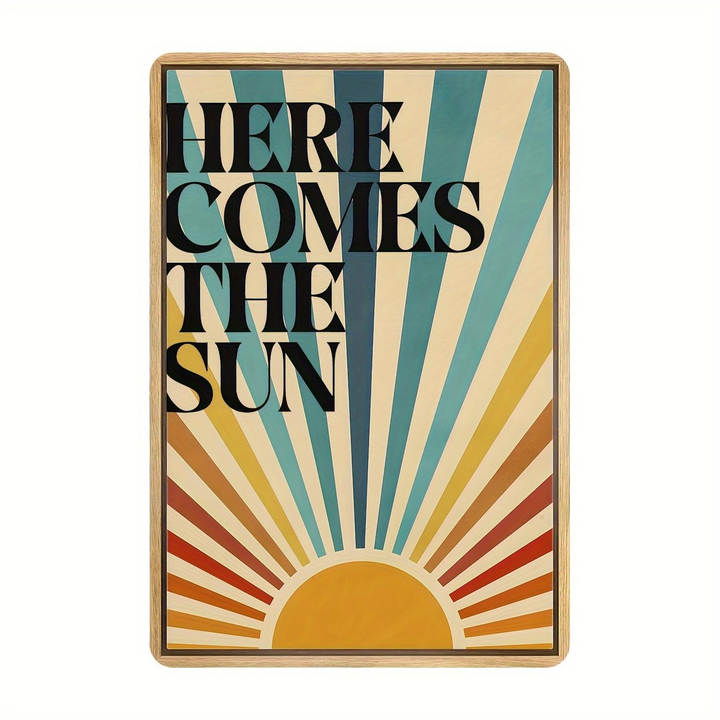 Tin sign Here Comes the Sun Sign 8x12-inch Alumium signs perfect for indoor outdoor walls decorative adding charm to any room