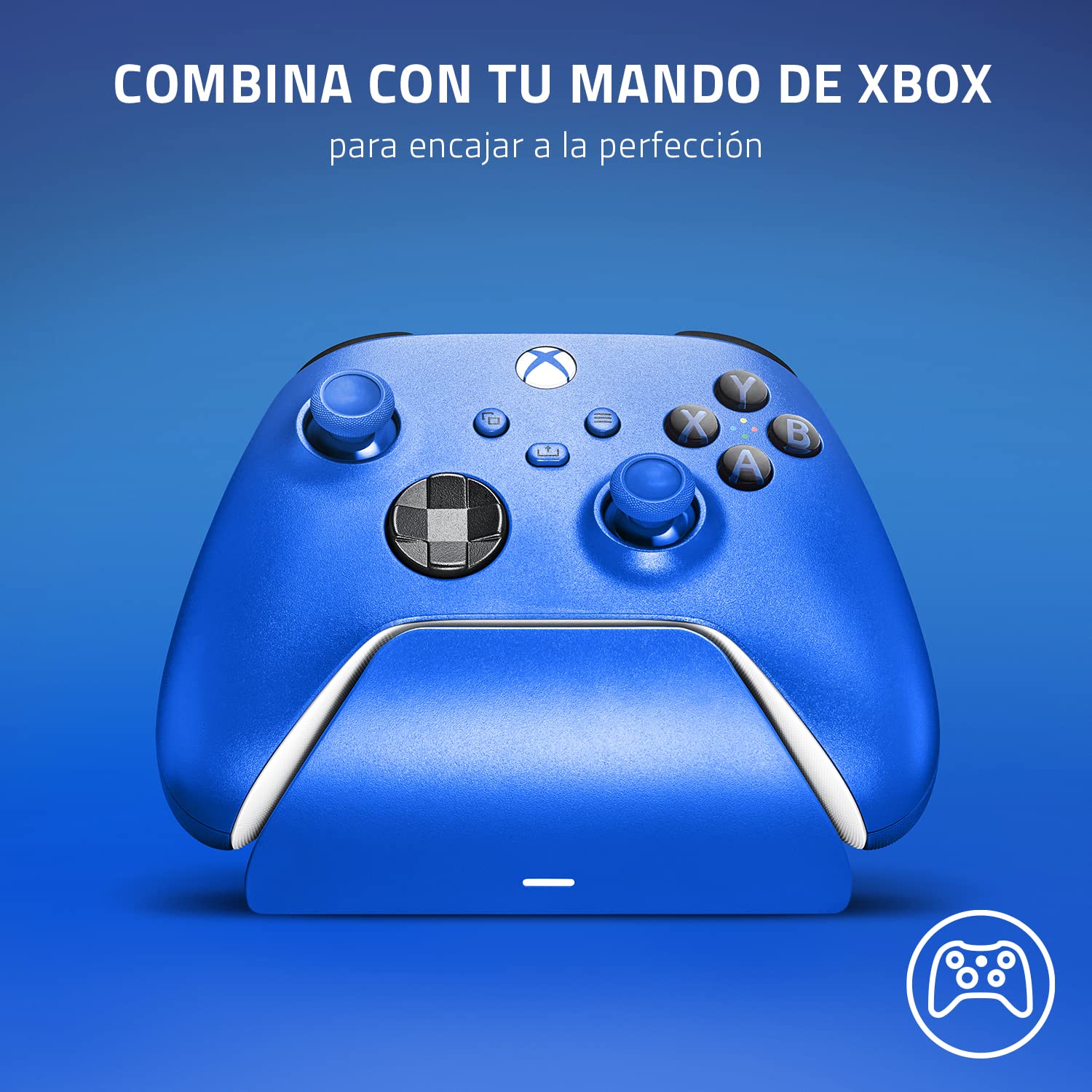 Razer Universal Quick Charging Stand (Pulse Red) - Soporte de carga rápida para los mandos de Xbox (carga rápida, compatibilidad universal para mandos nuevos y antiguos) Rojo