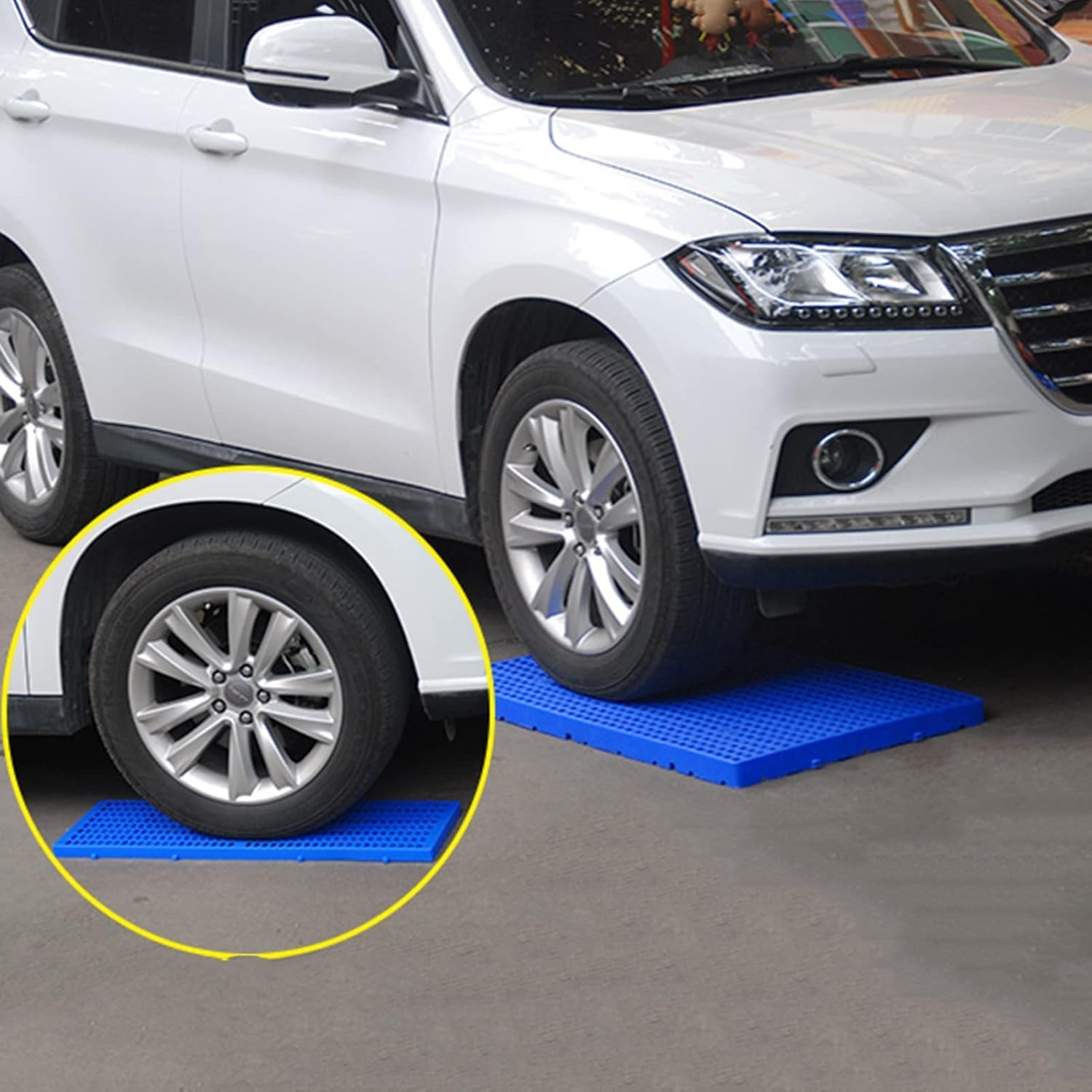 Plastikowe palety magazynowe Polietylenowe regały magazynowe do przemysłowych balkonów i szaf Łatwe do przenoszenia(Blue-3pack)