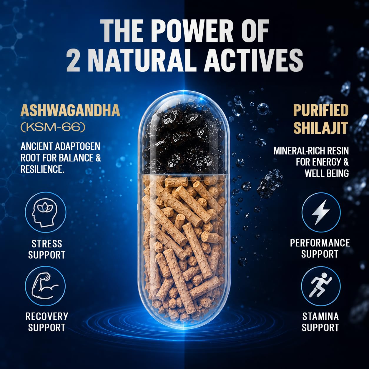 Durex Elevate Performa Capsules for Men | Ashwagandha KSM-66 Purified Shilajit & Supplement | Supports Strength & Stamina | 30 Capsules product image 2