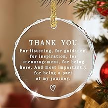 Thank You Keepsake, Thank You Gift, Crystal Christmas Ornament, Coworker Gift, Gifts to Say Thanks, Gifts for Friend, Bridesmaid, Mum &amp; Teacher