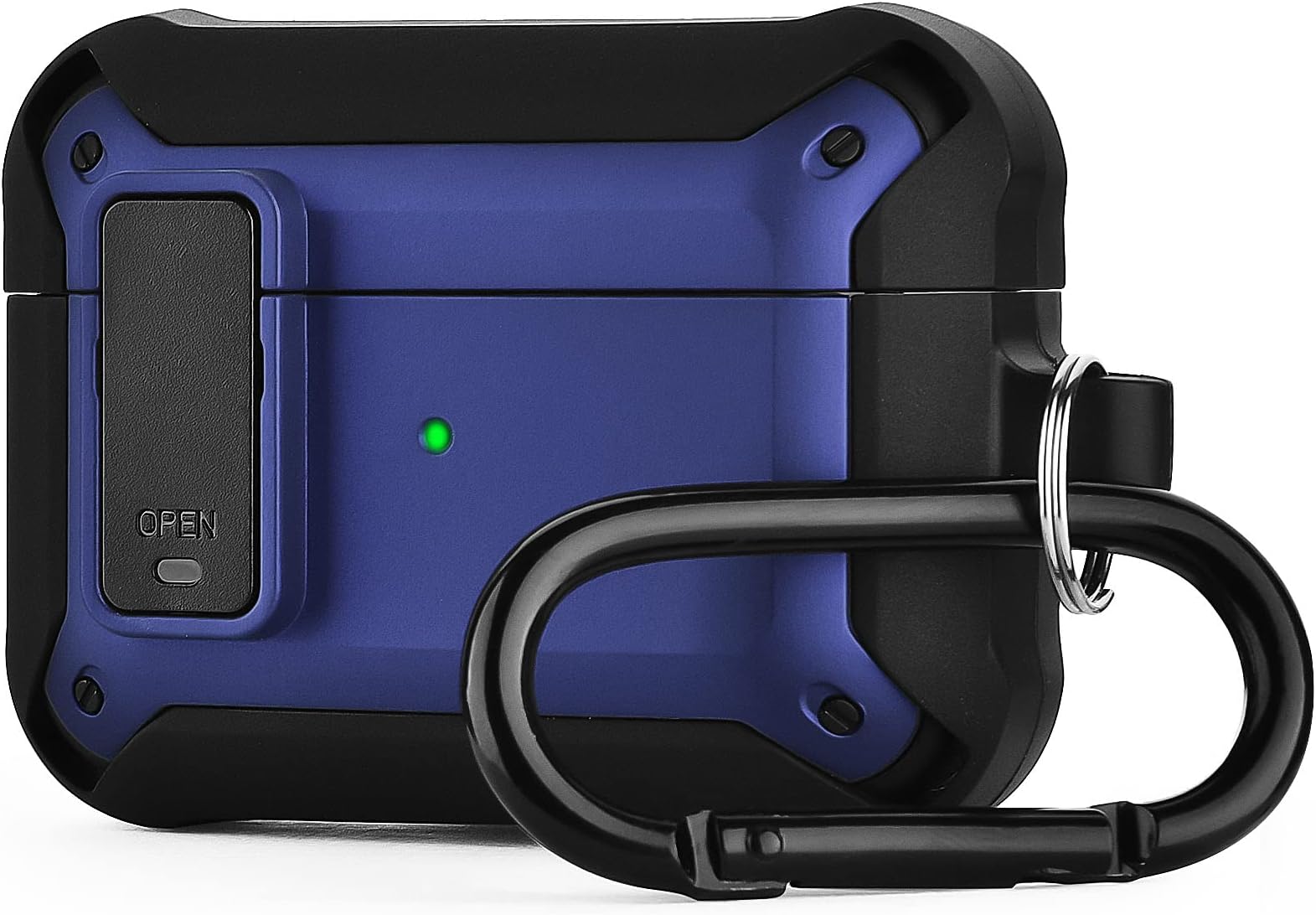 Airpods Pro 2 Case with Lock Design and Keychain,OLEBAND Full-Body Rugged Military Grade Protective Cover for Man,Compatible for Airpod Pro 2nd Generation Case 2022,Blue