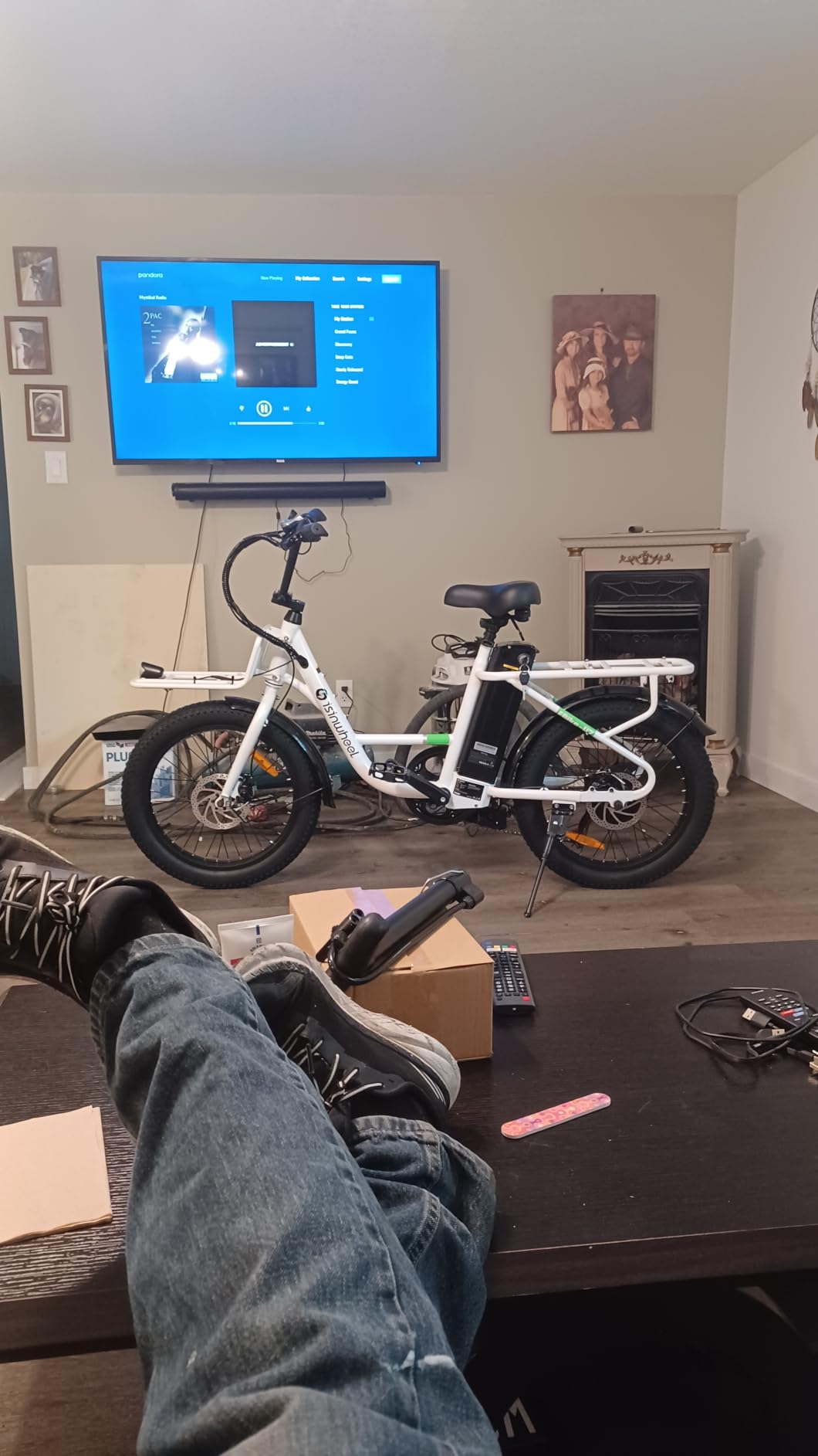isinwheel U7 Electric Bike for Adults, 20 mph Cargo Ebike 1000W Peak Adult Electric Bicycles, 55 Miles Range E Bike, 48V 10.4Ah Removable Battery, 7 Speed Gearshift, 20" Step Thru Ebikes for Adults photo review