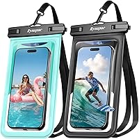 Vista 26 de Bolsa de teléfono impermeable - Funda para celular de 8.5 pulgadas a prueba de agua para viajes a la playa, artículos imprescindibles, soporte