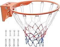 Vista 12 de VEVOR Basketball Hoop, 44 54 Inchs PC Backboard Wall Mounted, Basketball Portable Hoop & Goal, Indoor & Outdoor with Hand-Crank Adjustment, Classic