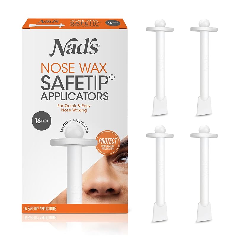 Nad's Aplicadores SafeTip para cera nasal, Pacote com 16