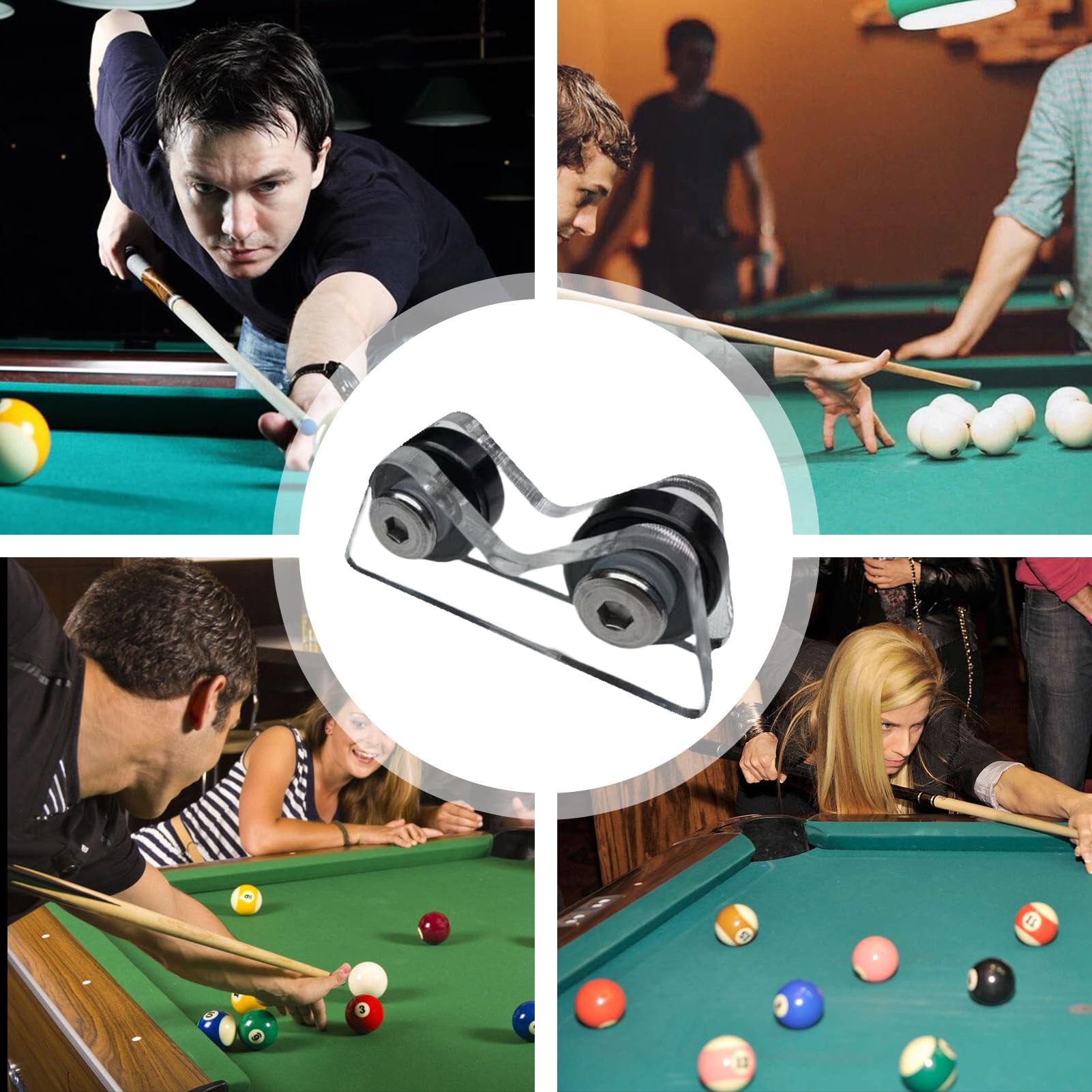 Rullo Per Stecche Da Biliardo,Rilevatore Allineamento Stecca da Pool | Strumento per Giocatori Tornei Sala Giochi