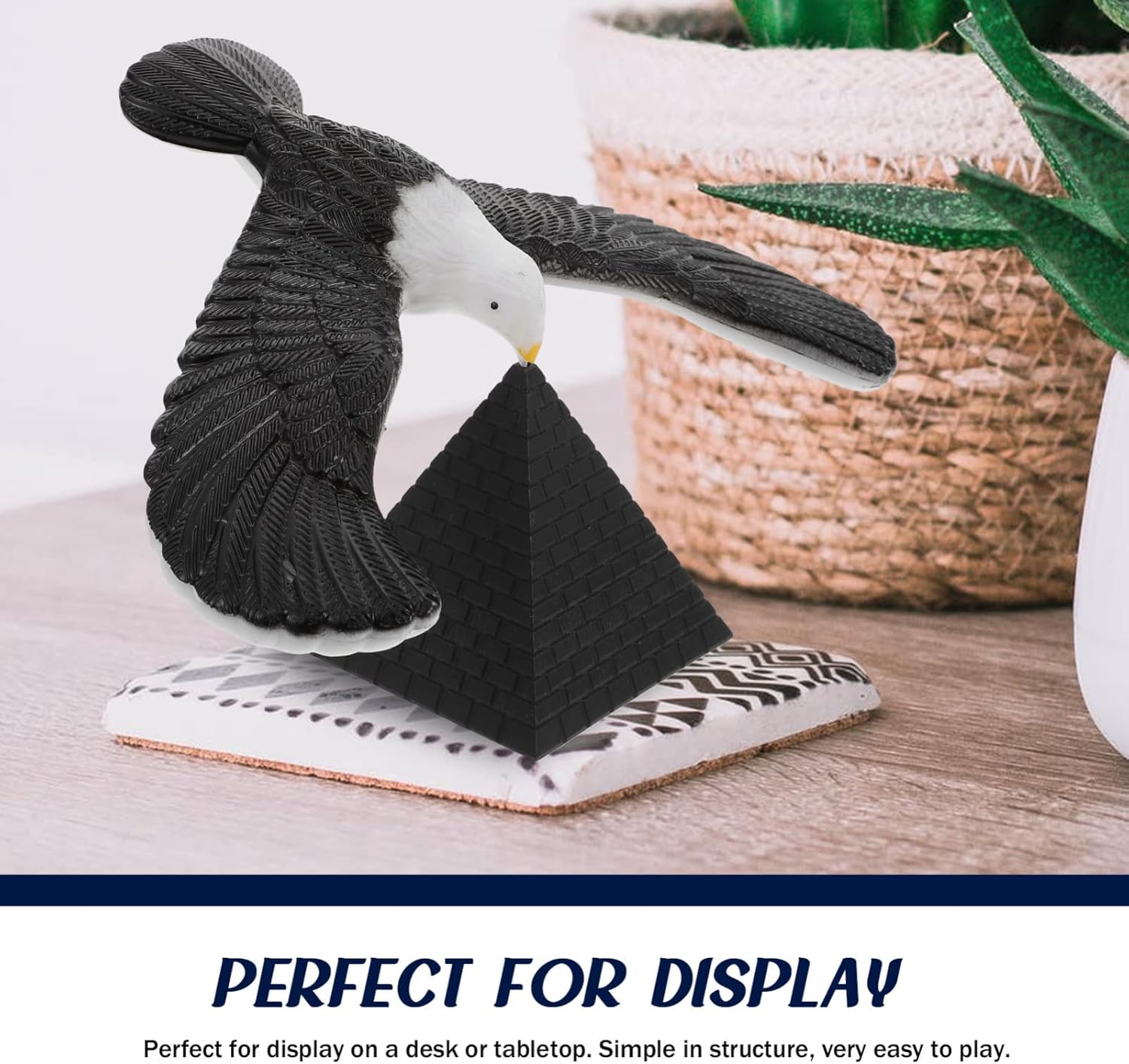 1 Set Balanced Eagle DIY Tabletop Decoration Eiffel Tower Model Kids Balance Toy Self Balancing Eagle Balance Birds Toy Kids Plastic Baby Stress Decorative Items