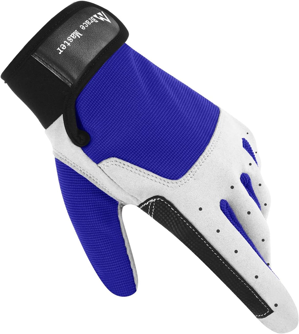 Brace Master Sailing Gloves Kayak Gloves Men Women for Sailing, Fishing, Boating, Kayaking, Surfing, Canoe Padding, Dinghy and Water Sports, Leather in Palm to Enhance Gripping