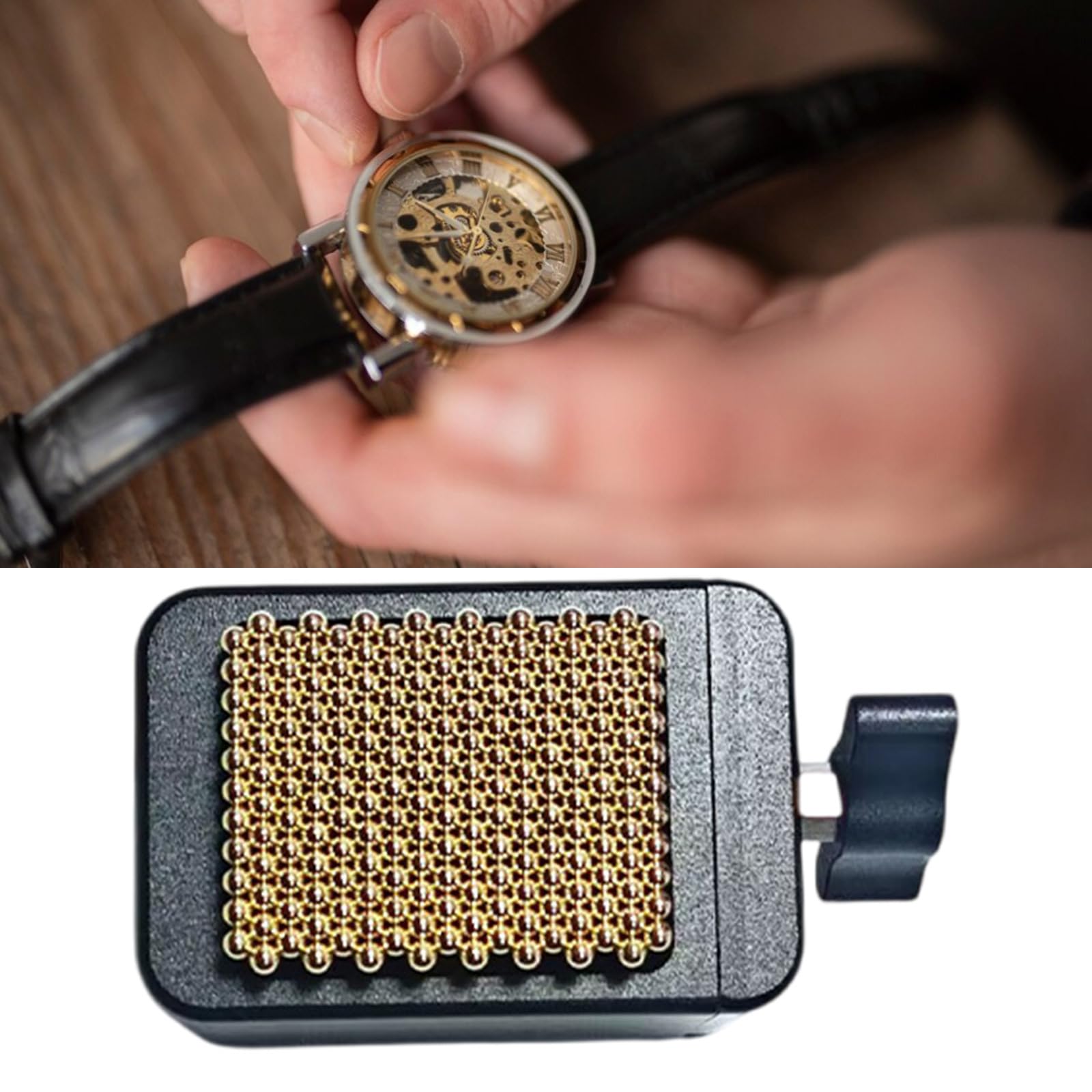 Accesorio de reparación de Soporte de Movimiento de Reloj Compacto para Estabilidad Durante Las tareas de Mantenimiento de Relojes Abrazadera Profesional