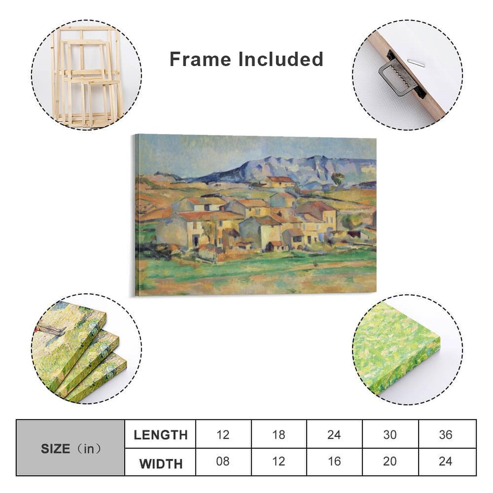 Amazon.com: Paul Cezanne Modern Art Cubism Post-Impressionist Art