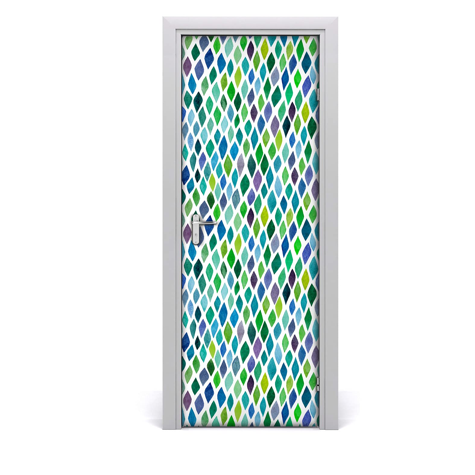 Autocollant de porte œil déco salon chambre papier peint étiquette