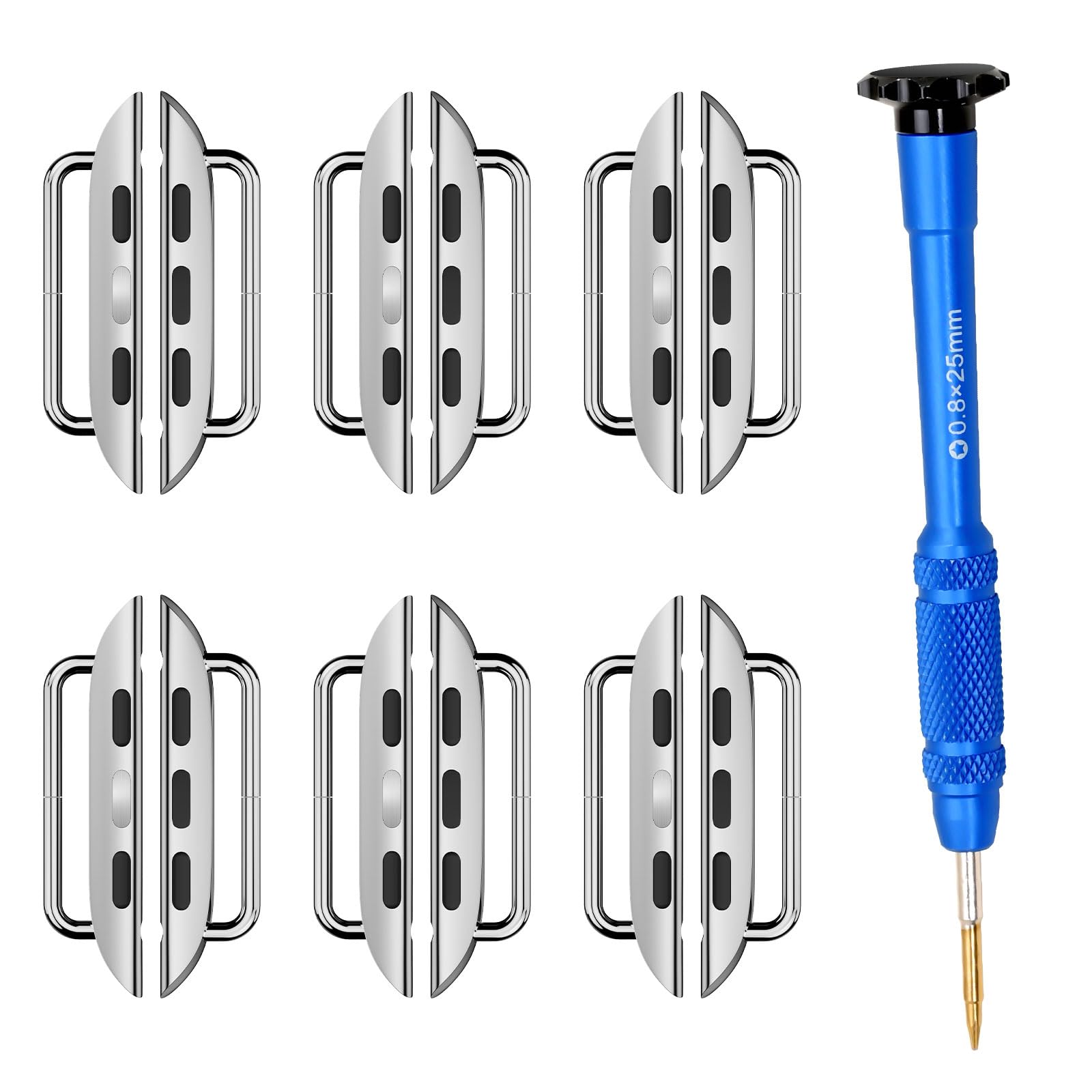 OMECKY Watch Band Connectors Adapter for Apple Watch for iWatch Ultra (49mm) / Series 10 42mm 46mm 9 8 7 (41mm 45mm) Series 6 5 4 SE (44mm 40mm) Series 3 2 1 (42mm 38mm) Straps