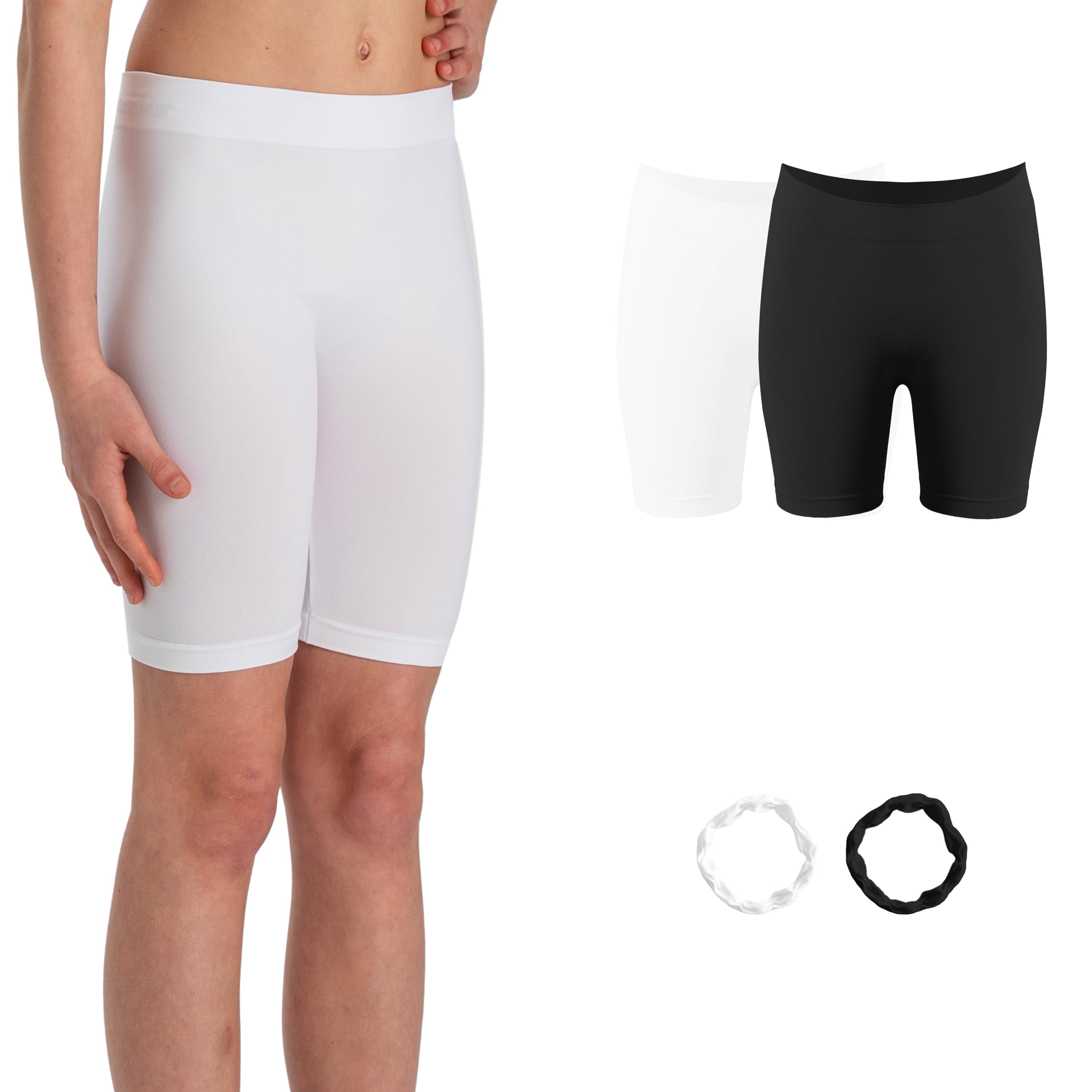 Risalti Mikrofaser Leggings Mädchen - Nähtlos, Sporthosen Für Kinder - Spezielle Funktionen & Qualität, 2 Stk - Made In 