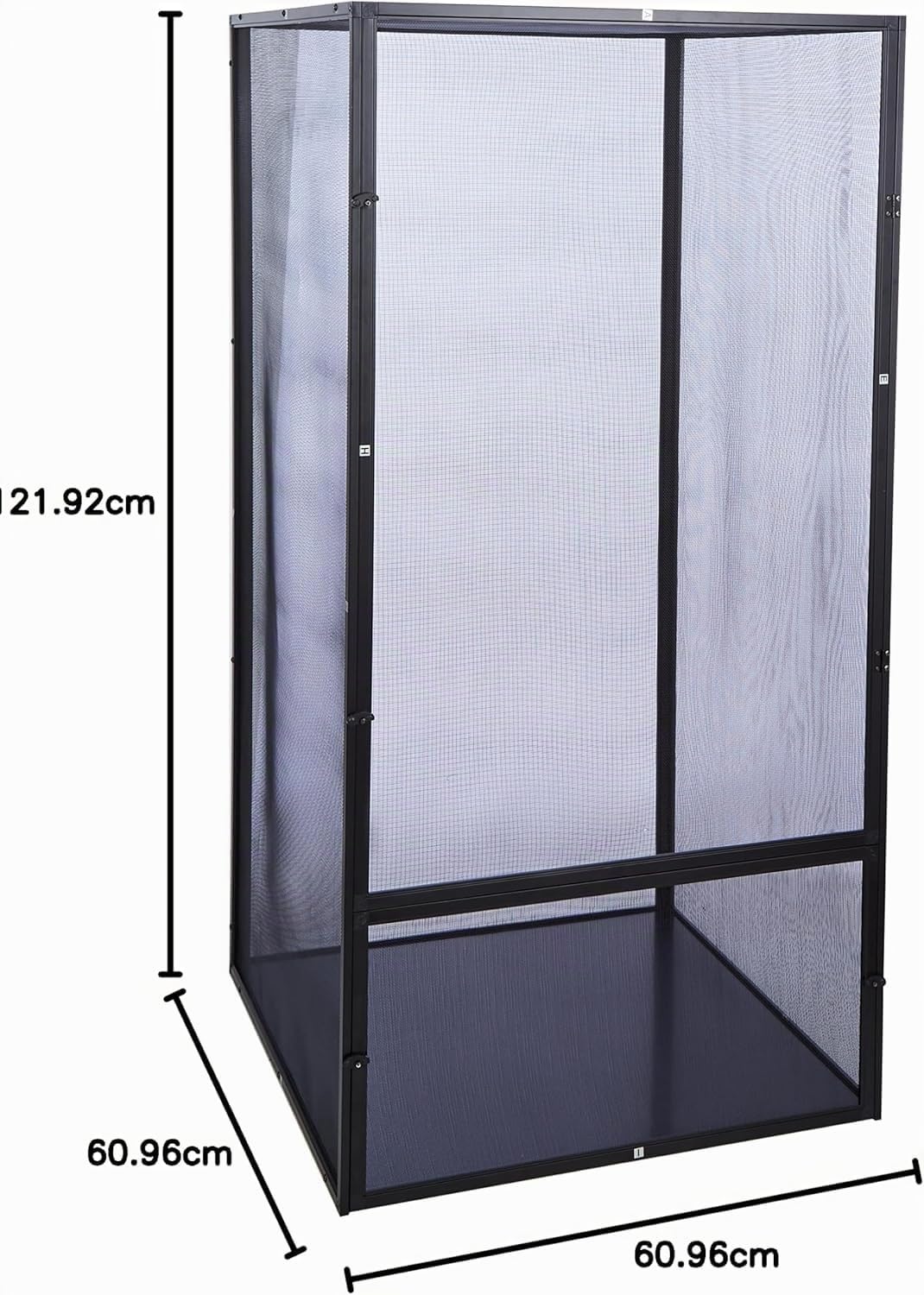 Zoo Med Repribreeze Caja de Aluminio Anticorrosión para Reptiles, Jaula de Vidrio para Dragones Barbudos, Iguanas y Lagartos, Fácil Limpieza, 30 x 30 x 30 Cmc