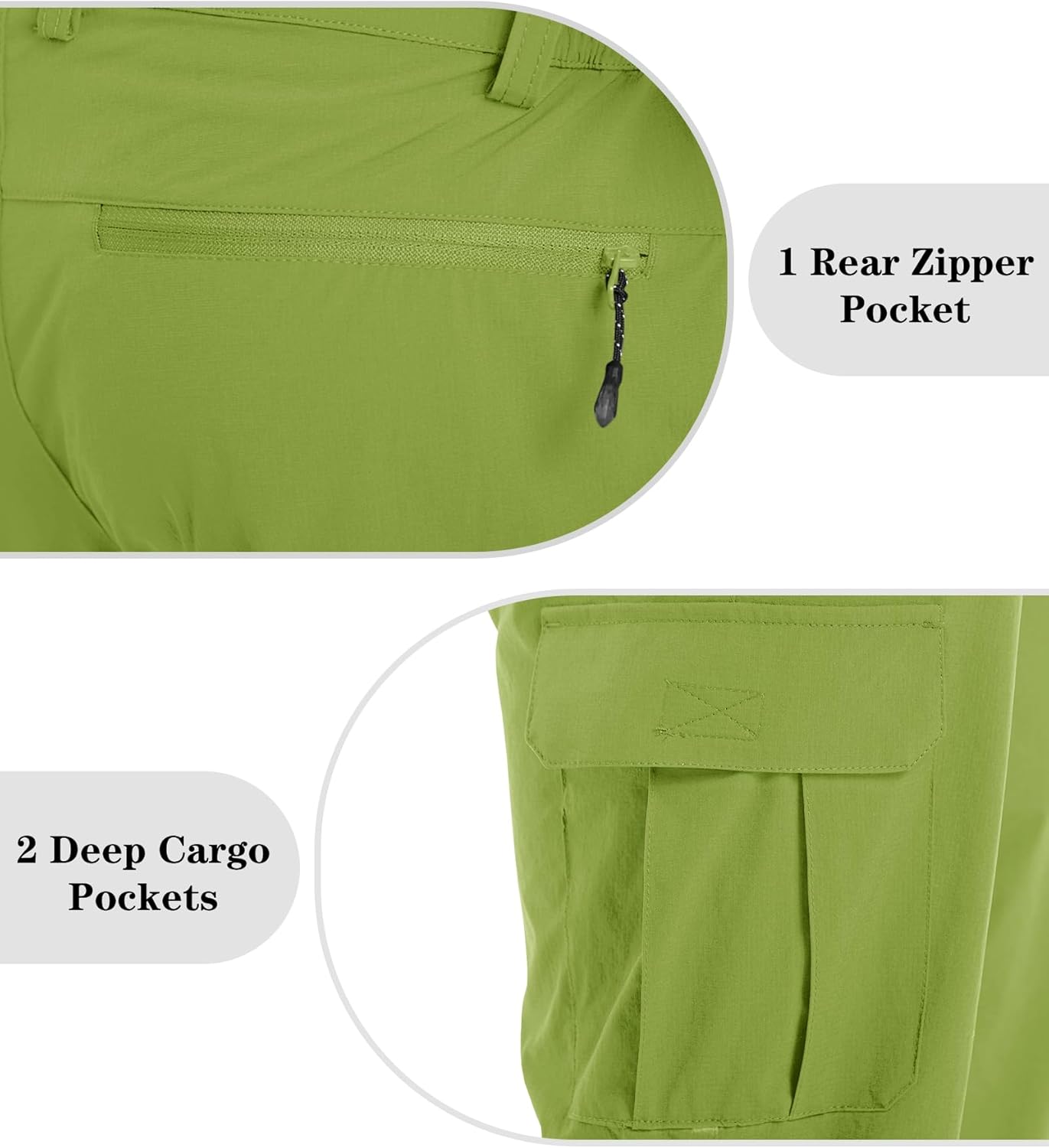 EKLENTSON Men's Workout Shorts Quick Dry Gym Hiking Shorts Zipper Pockets Lightweight Athletic 3/4 Capri Pants for Men