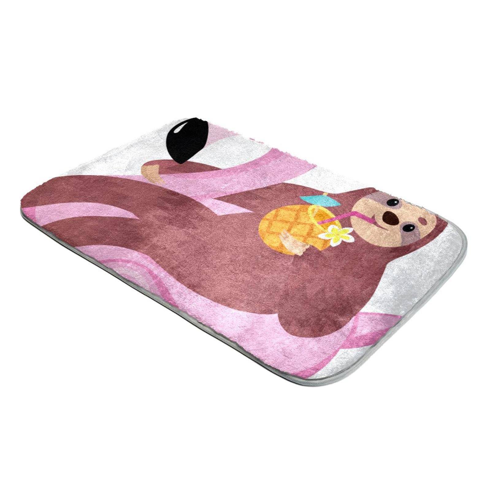 Tapis paresseux et flamant rose en fausse fourrure ultra douce pour chambre