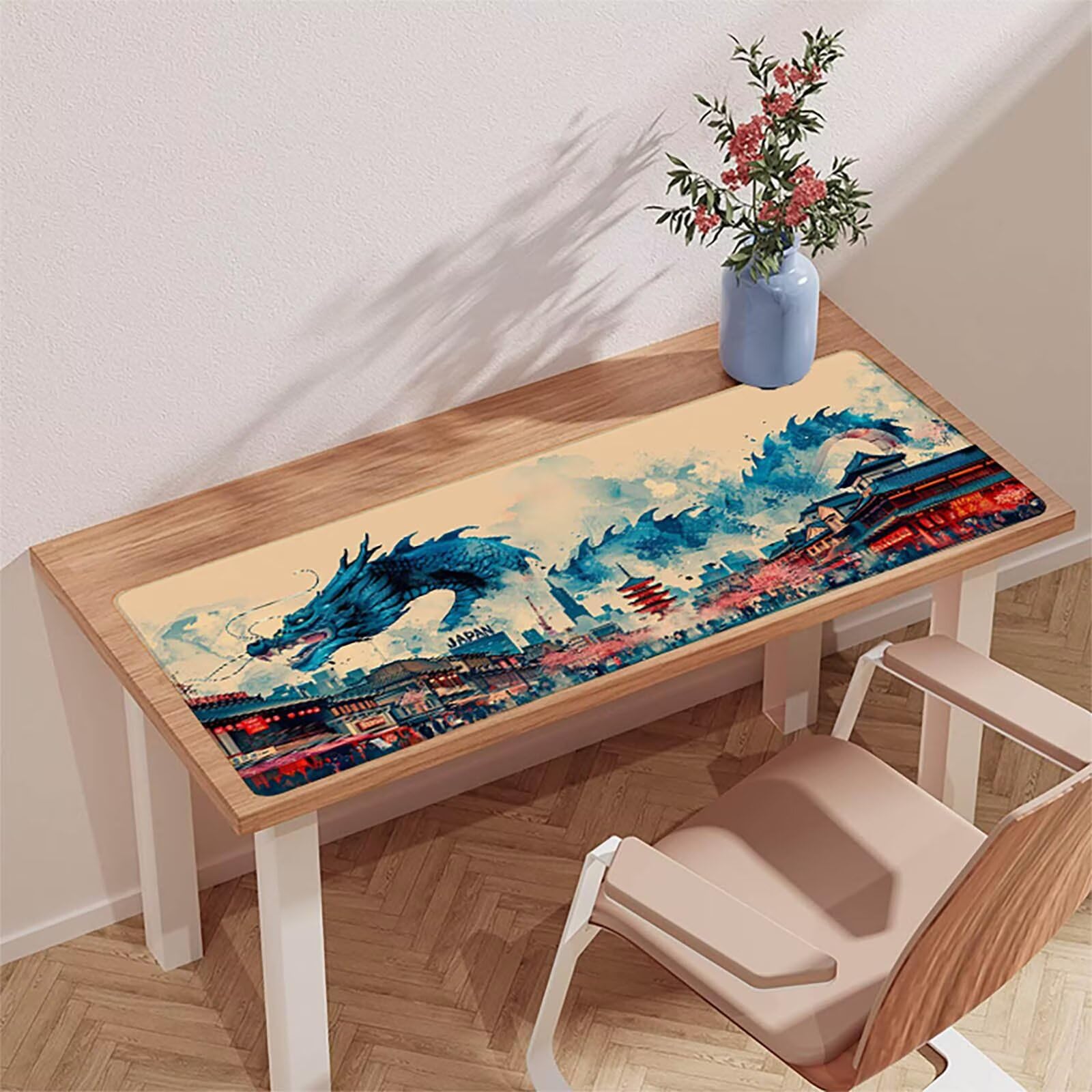 Abstrakcyjna podkładka pod mysz do gier, podkładka pod mysz XXL 1600 x 800 x 3 mm, podkładka pod mysz ze zszytymi krawędziami, podkładka na biurko z antypoślizgową gumową podstawą, akcesoria do gier