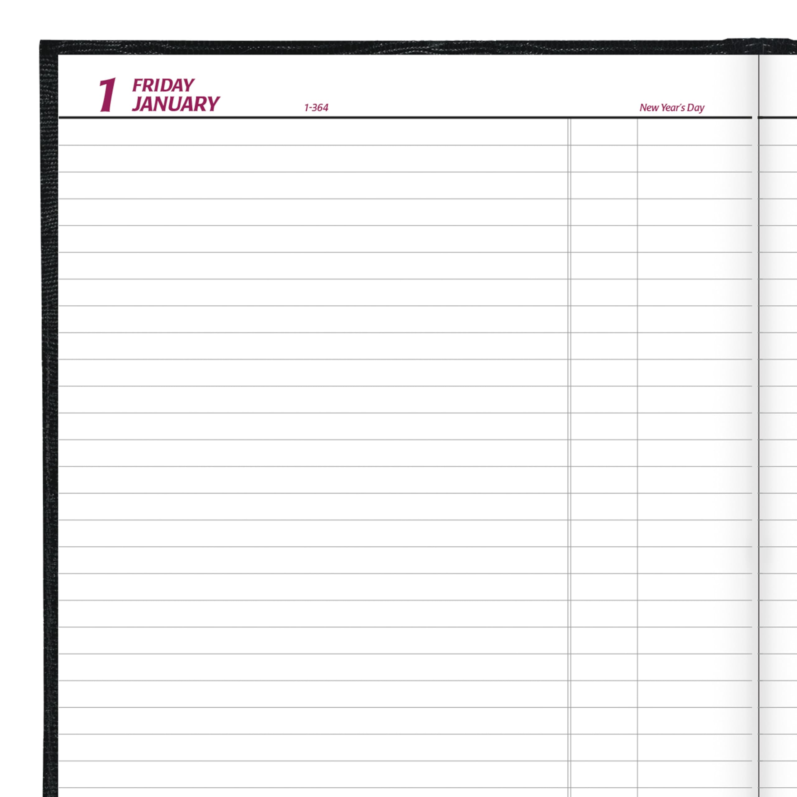 Brownline Agenda giornaliera 2027: tradizionale, senza tempo, nero (C550.BLK-27)