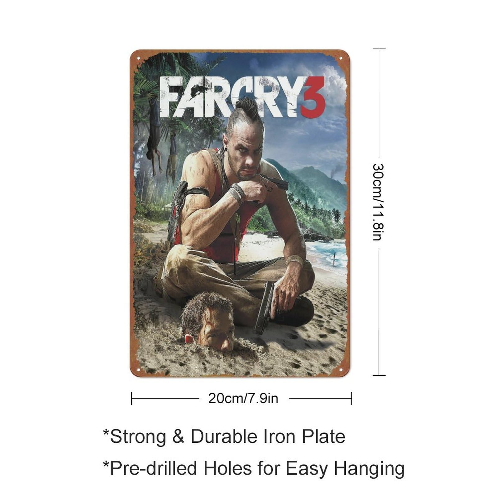 Amazon.com: Far Cry 3 Game Poster Vintage Style Metal Sign Game