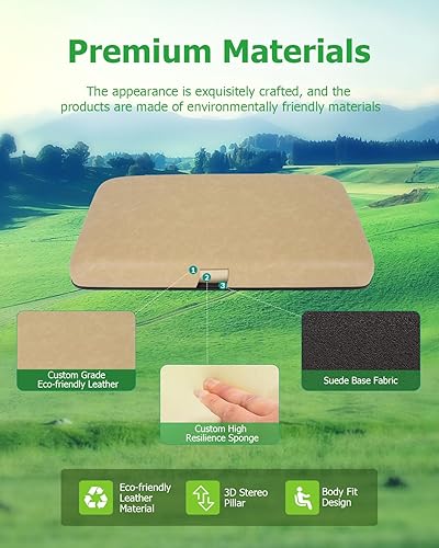 Miniatura 5 de Cojín inferior de asiento delantero para Club Car DS 2000.5-up, cojín de asiento delantero de carrito de golf, color marrón, cojín de repuesto