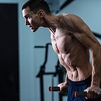 Vista 5 de BalanceFrom Steel Frame Dip Station with Adjustable Height, 500 Pound Weight Capacity – Upper Body Workout Home Gym Equipment for Triceps, Push &