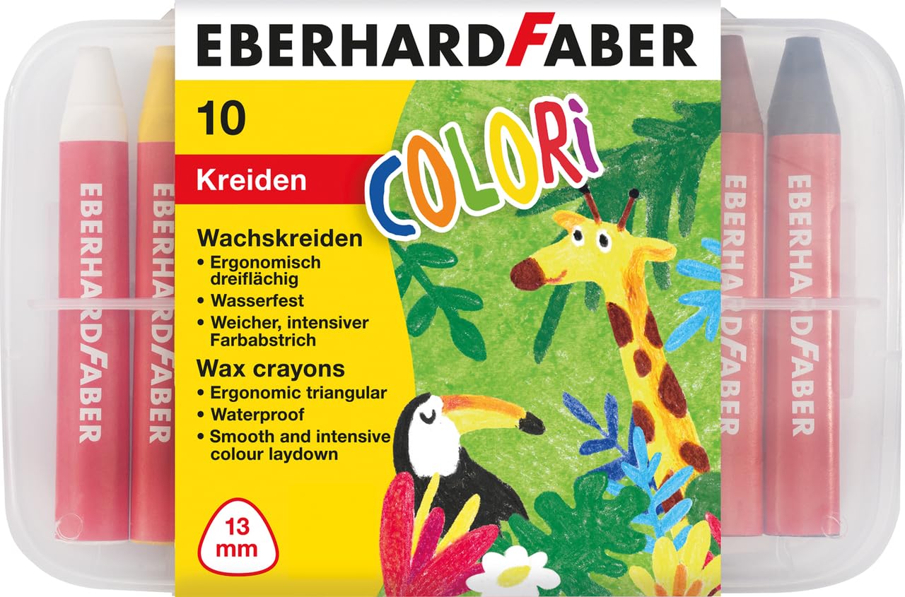 Crayons pour la bain en boite 5 pochoirs inclus (Craie de bain