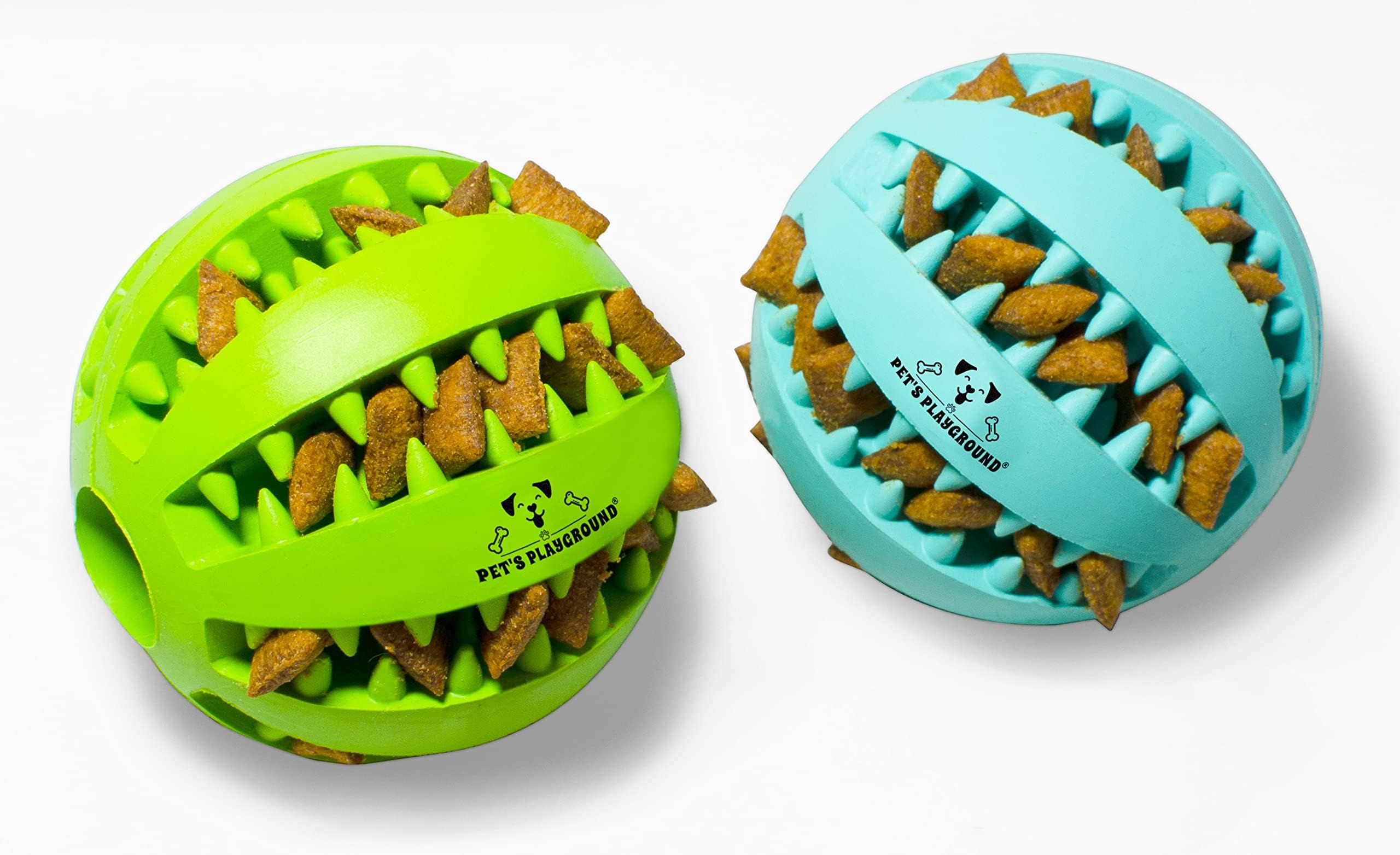 PawsOnlyUK Treat Dispenser Dog Toy Ball Interactive Dog Toys for