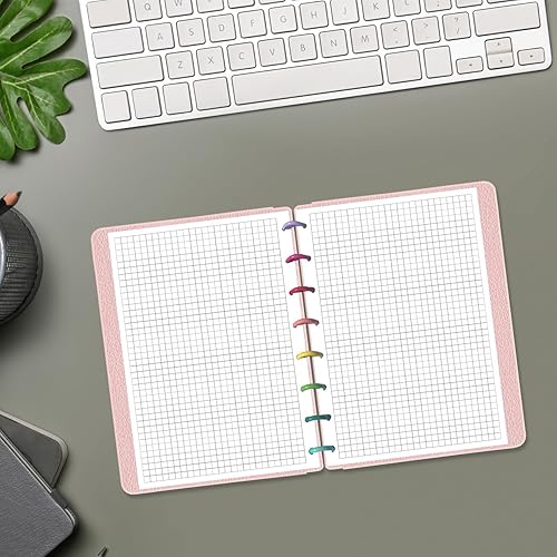 Miniatura 7 de A5 TUL - Papel de recambio de cuadrícula con disco de 8 discos, 100 hojas200 páginas, papel de cuadrícula de hojas sueltas, papel blanco de 3.53