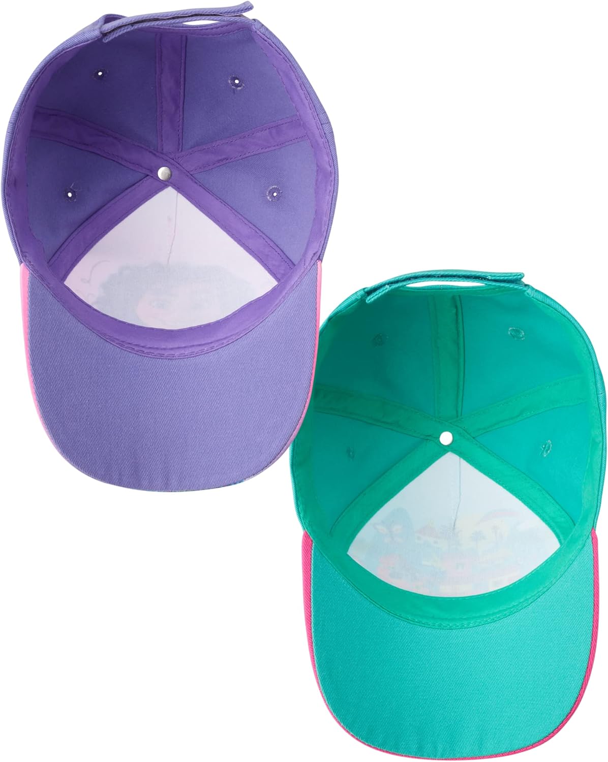 Disney Encanto Kids Baseball Cap 2 Pack, Adjustable Hats Set for Toddler Girls, Age 2-4 Years, Multi - Image 3