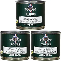 Kit 3X: Atum Sólido em Azeite de Oliva Tours 255g