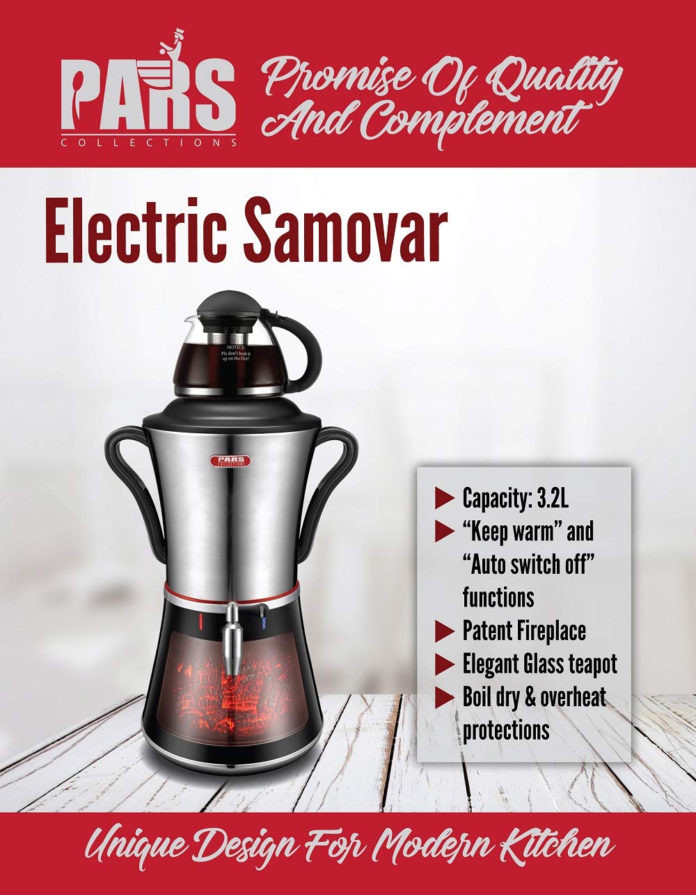 NEW Samovar Electric Tea Maker, Second Generation Premium Quality