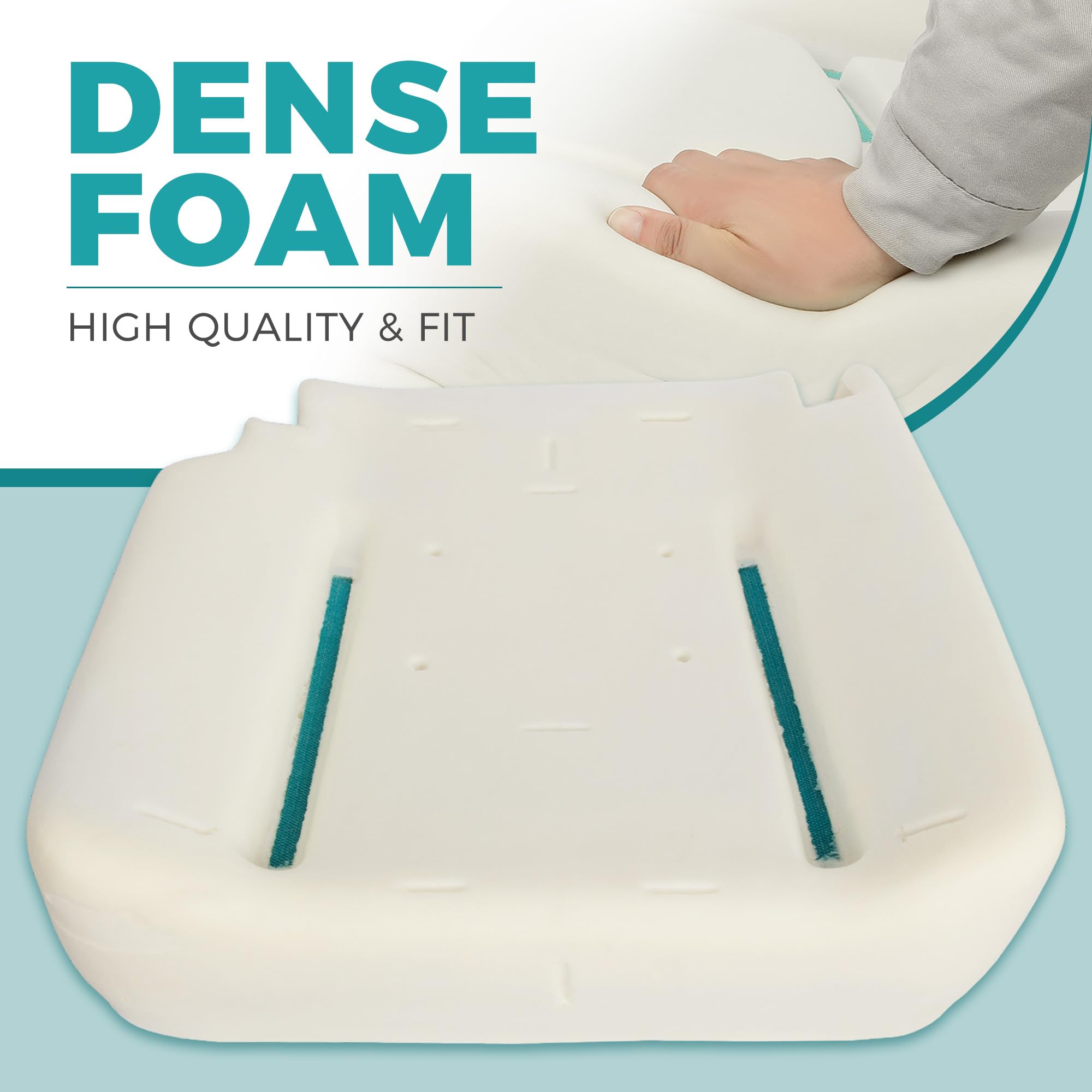 ECOTRIC Driver Side Front Seat Bottom Cushion Compatible with 2002-2005 Dodge Ram 1500 2500 3500 SLT ST truck Left seat Foam Lower Pad Replacement