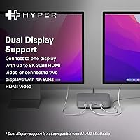 Vista 4 de Hyper Unidad USB-C y Thunderbolt 4 Hub con fuente de alimentación GaN integrada: tres puertos Thunderbolt 4 downstream y un puerto ascendente