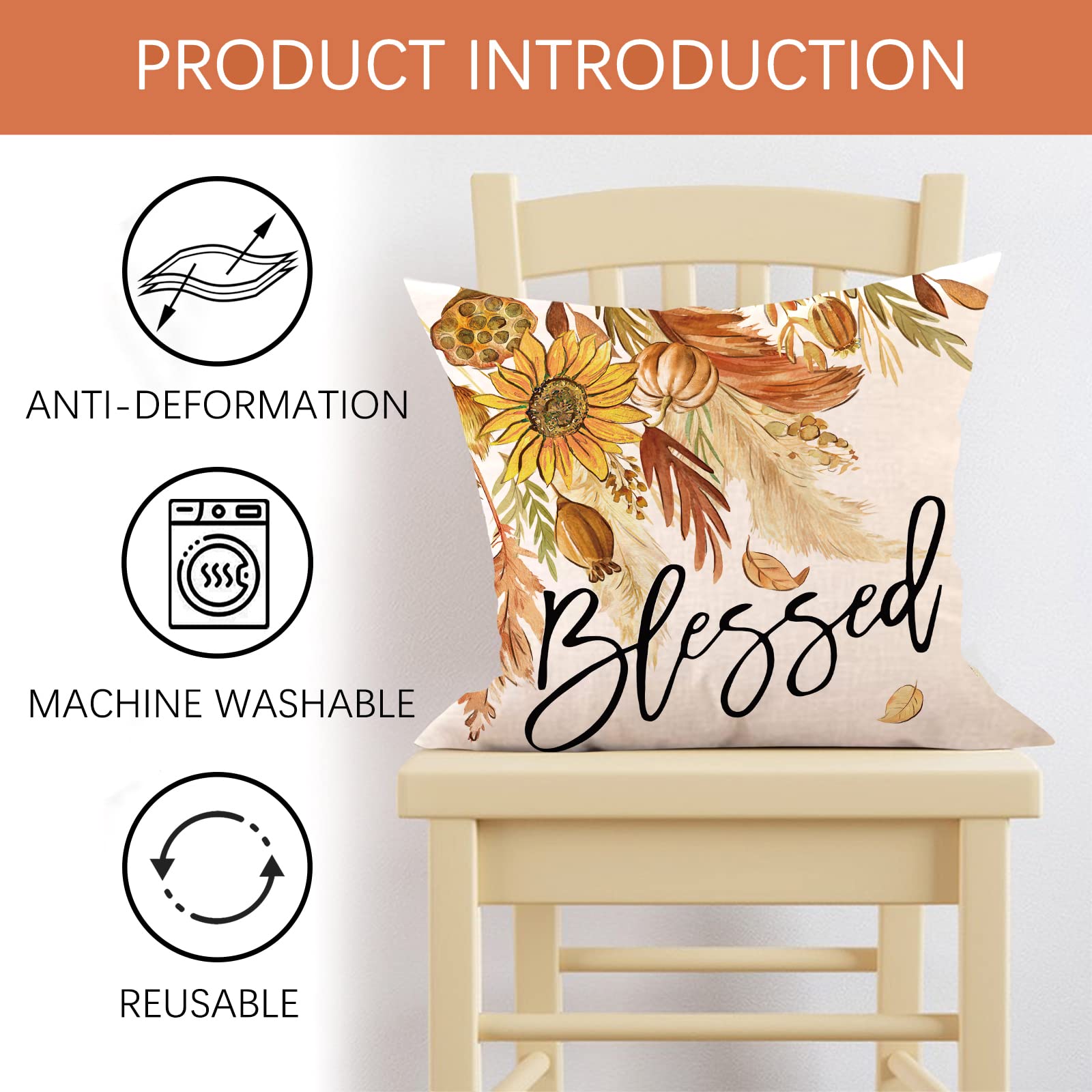 himawari☺️クッションカバー Amazon.co.jp: Fjfz Fall in Love Hello Autumn 装飾用クッション