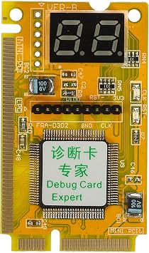 Laptop Pci-e 2-slot Motherboard Tester Card, Precise Stable Computer Diagnostic Tool for Motherboard Fault Detection and Versatile Internal Component Testing