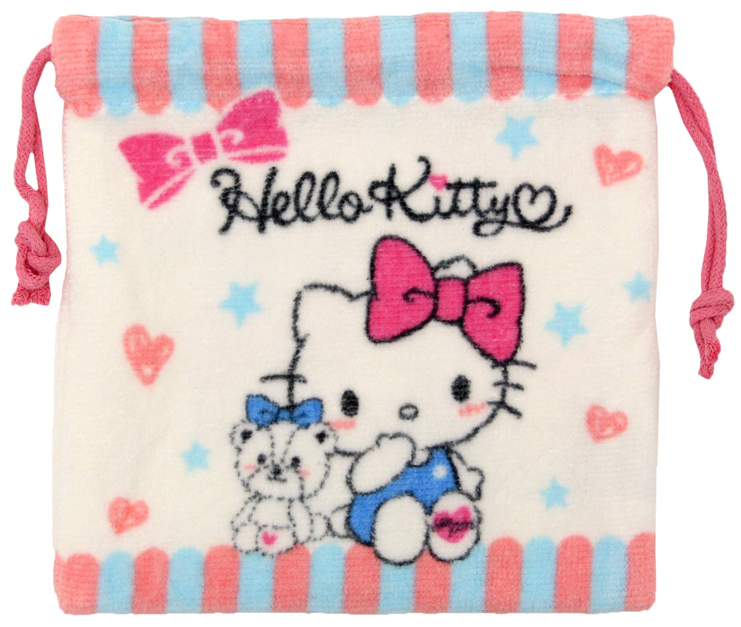 Amazon｜タオル 巾着 ハローキティ おしゃれ 18×18cm ZG436700｜ランチ