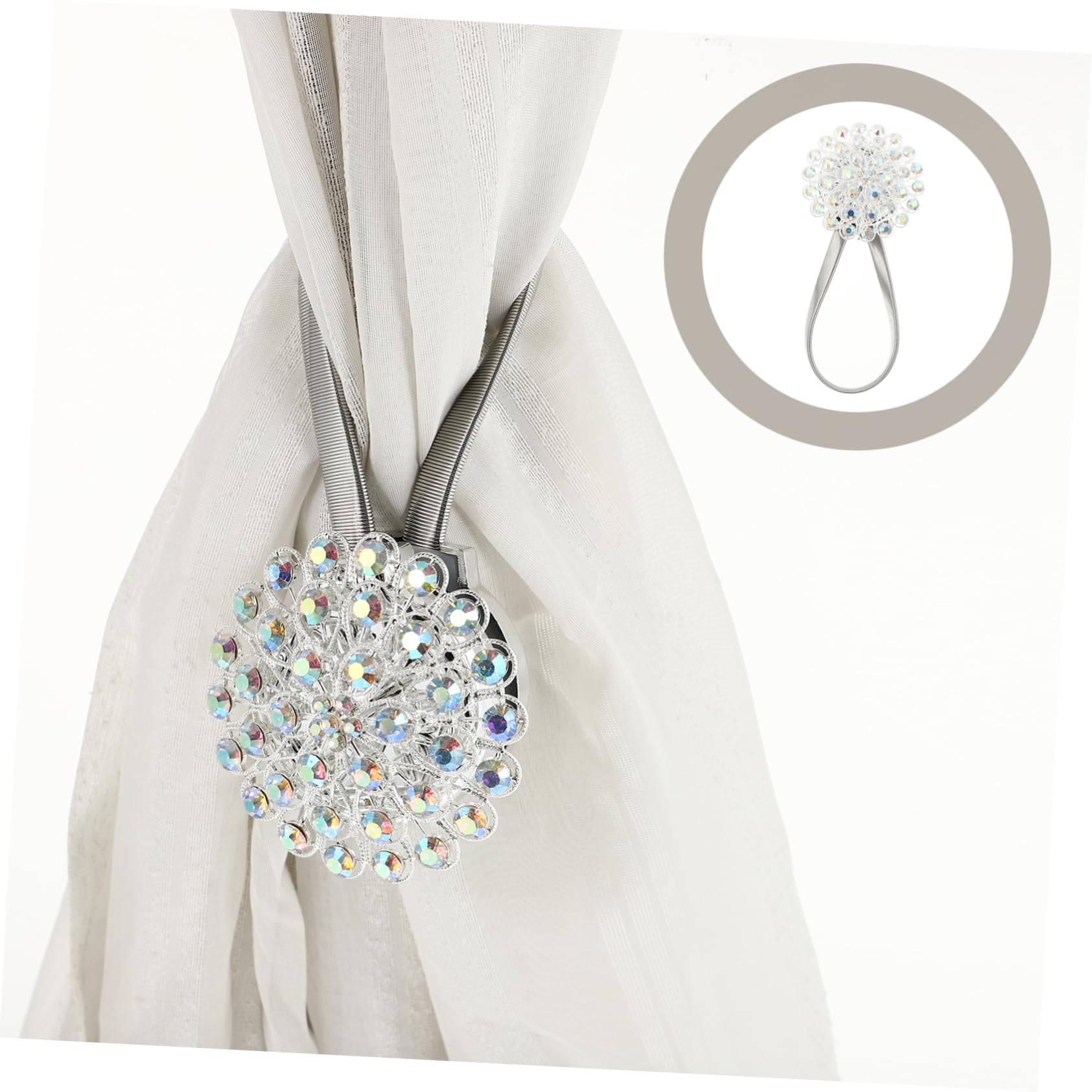 2pezzi Fermatende Magnetici per Tende Interne Cinghia di Fissaggio per Tende Fibbia Magnetica Elegante Regalo di Inaugurazione della Casa