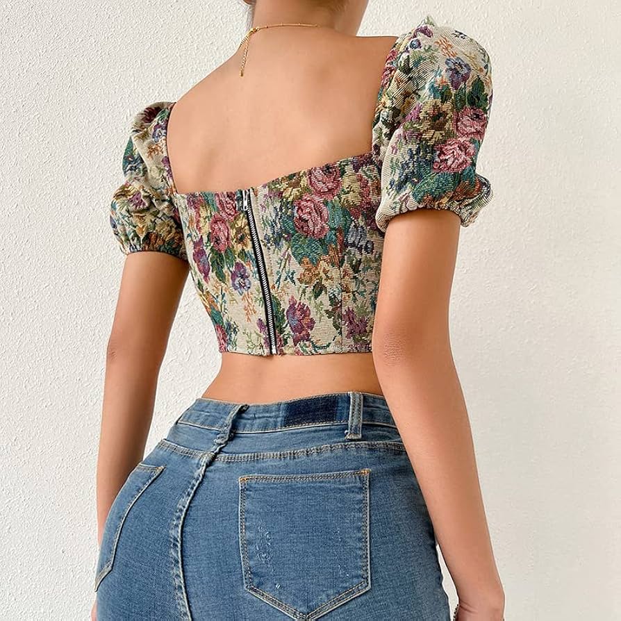 Nodress コルセット　花柄キャミソール　タグ付き　トップス　Mサイズ Nodress コルセット 花柄キャミソール タグ付き トップス M