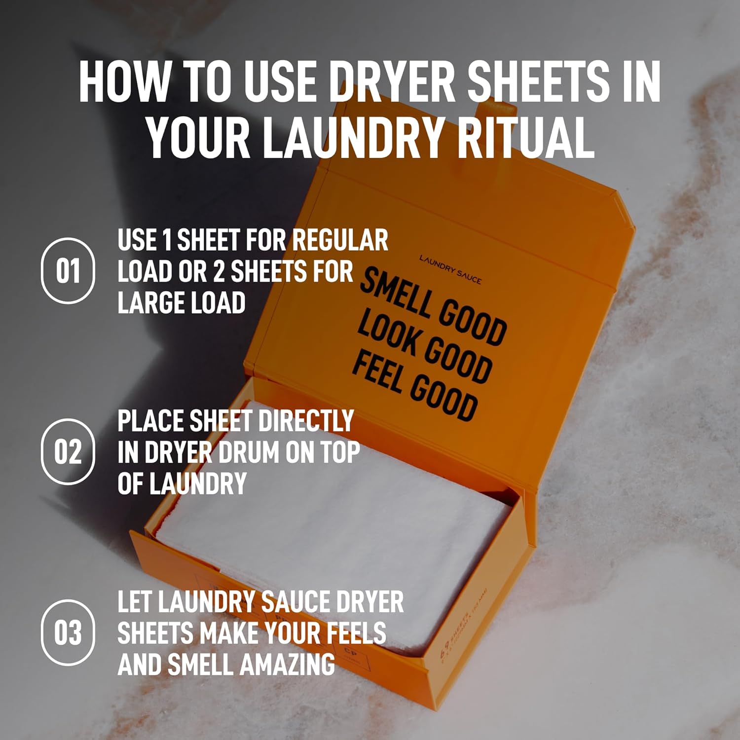 Laundry Sauce - Laundry Dryer Sheets (Italian Bergamot), Luxury Fragrance, Contains Essential Oils, Softens Fabric, Removes Static Cling, Eco-Friendly Packaging, Travel Friendly, 69 Count - Image 4