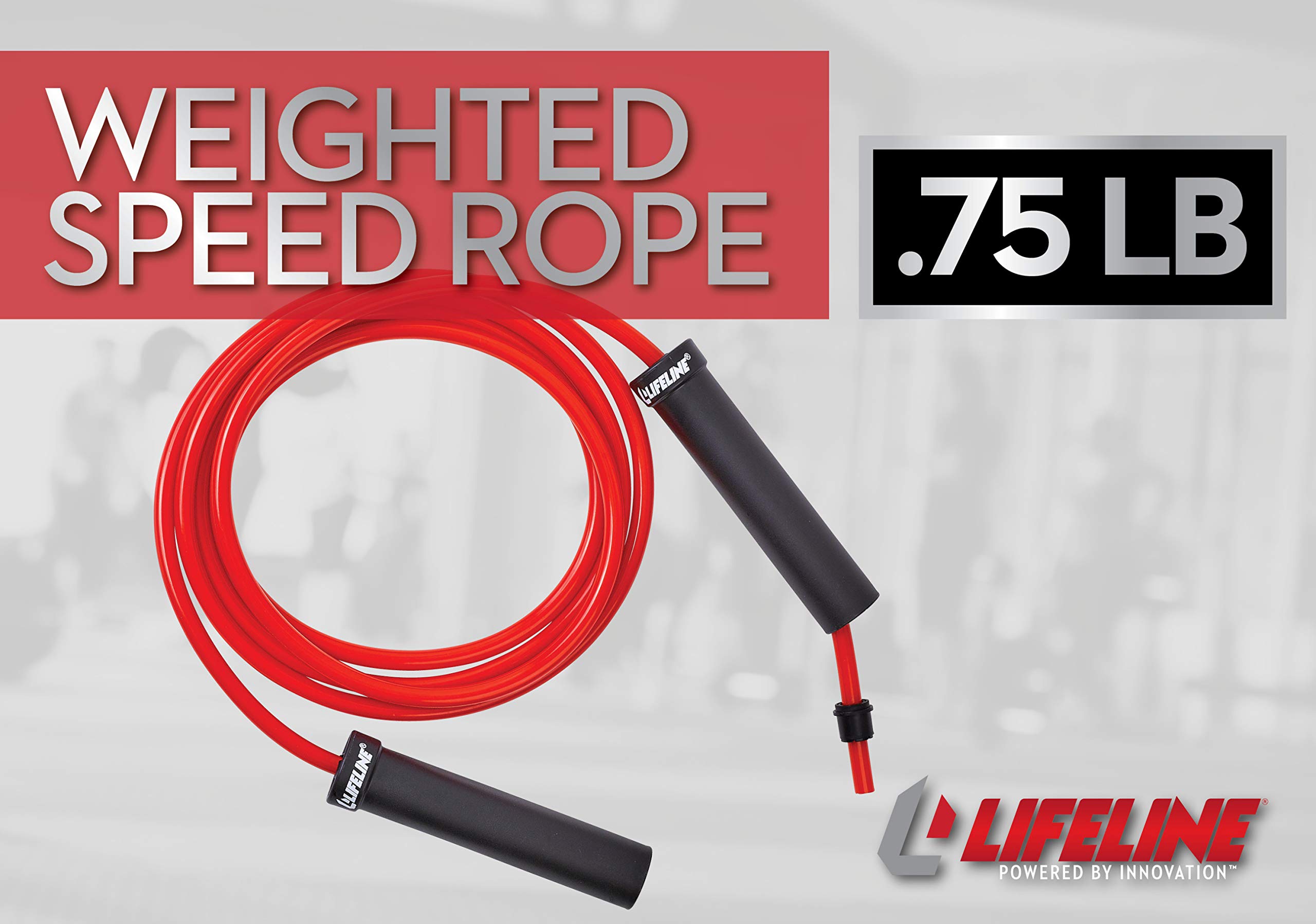Lifeline Corda per Fitness con Pesi, Corda per Saltare per Palestra Domestica, tonifica i Muscoli e brucia i Grassi, con Lunghezze Regolabili, Due Livelli di Peso Disponibili
