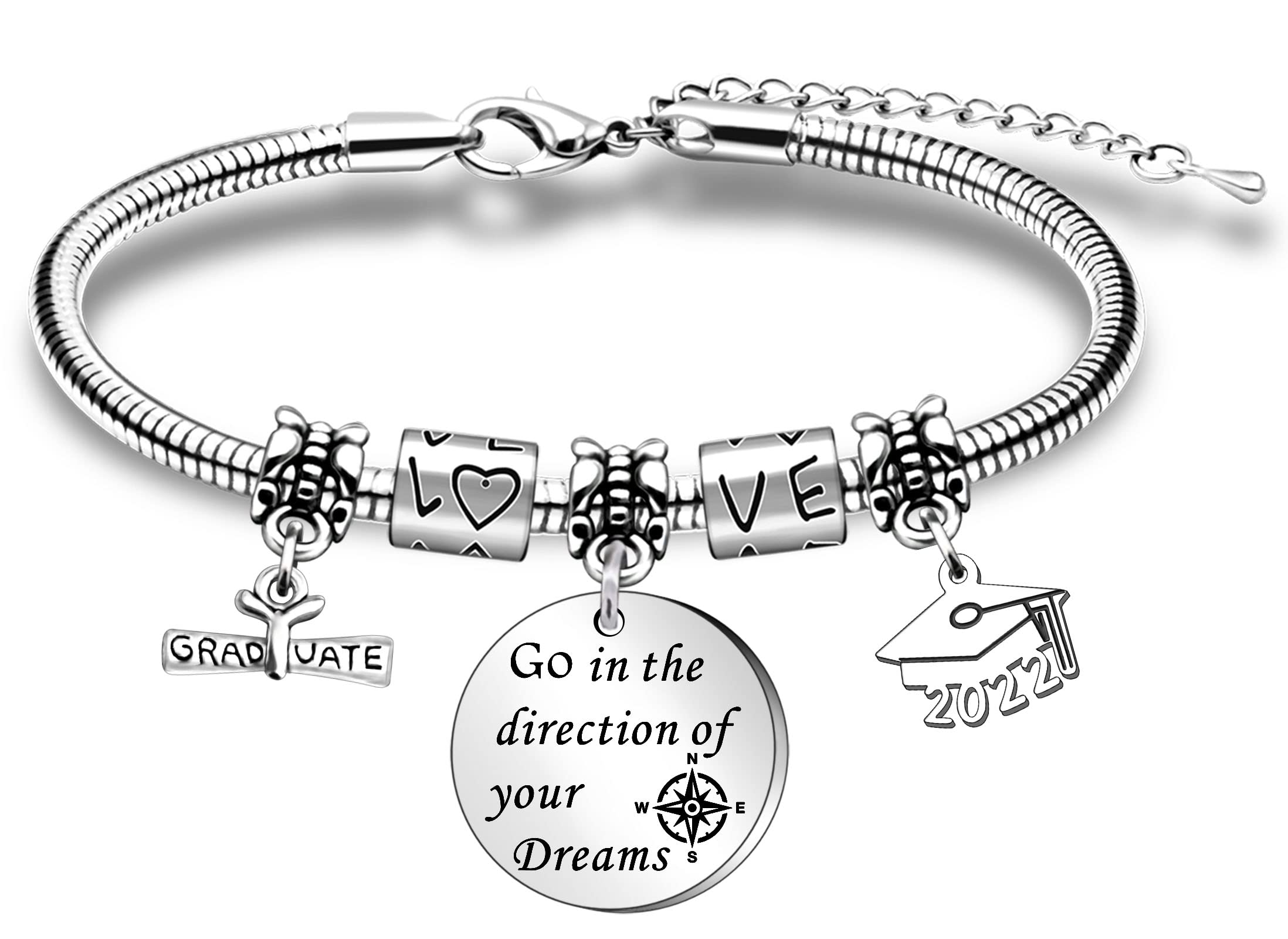 WTOPPGraduation Gifts for Her 2025 - High School College Inspirational Bracelet