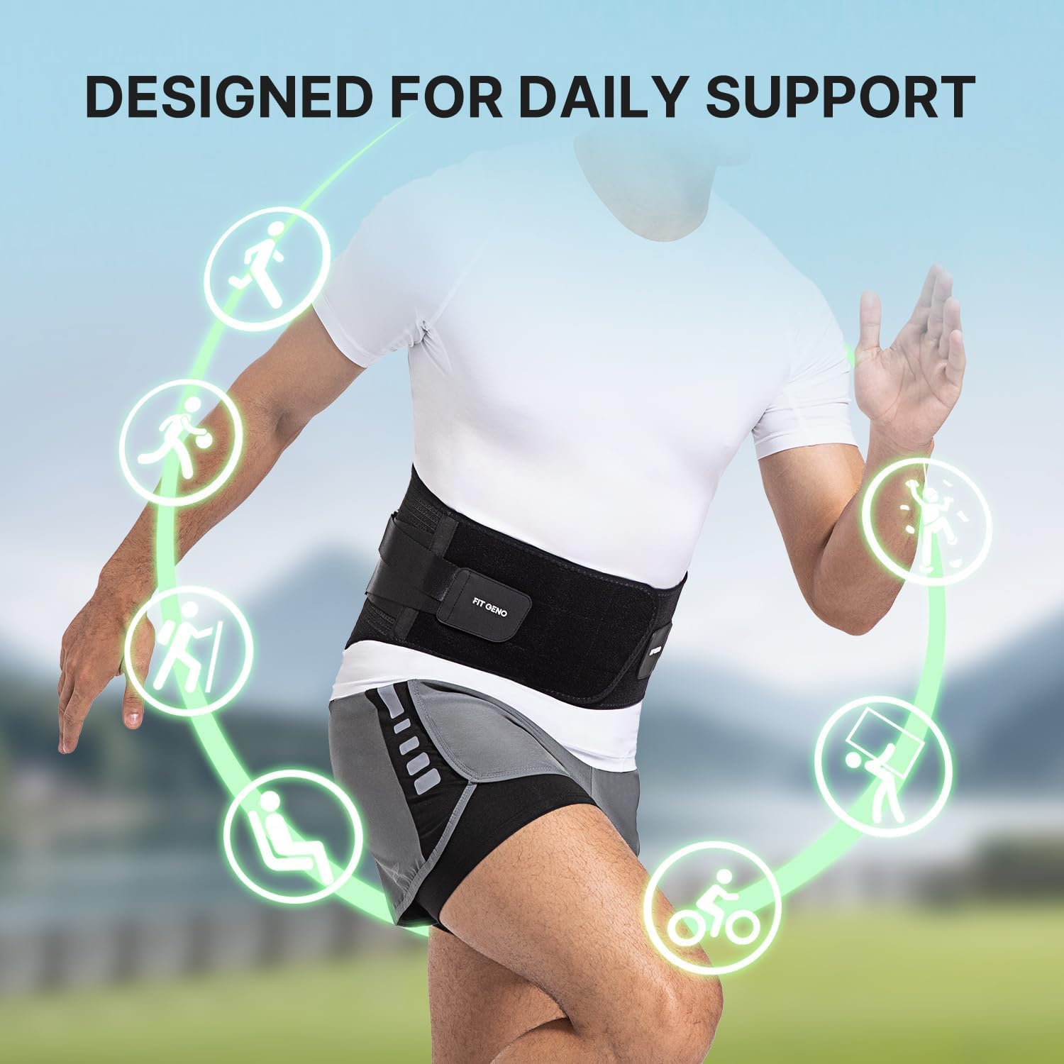 Back Brace for Lower Back Pain Relief: Adjustable Support with Ergonomic Lumbar Pad for Herniated Disc Sciatica and Lumbar Strain - Breathable Design for Men & Women (L/XL) 71kp Lc9QHL. AC SL1500