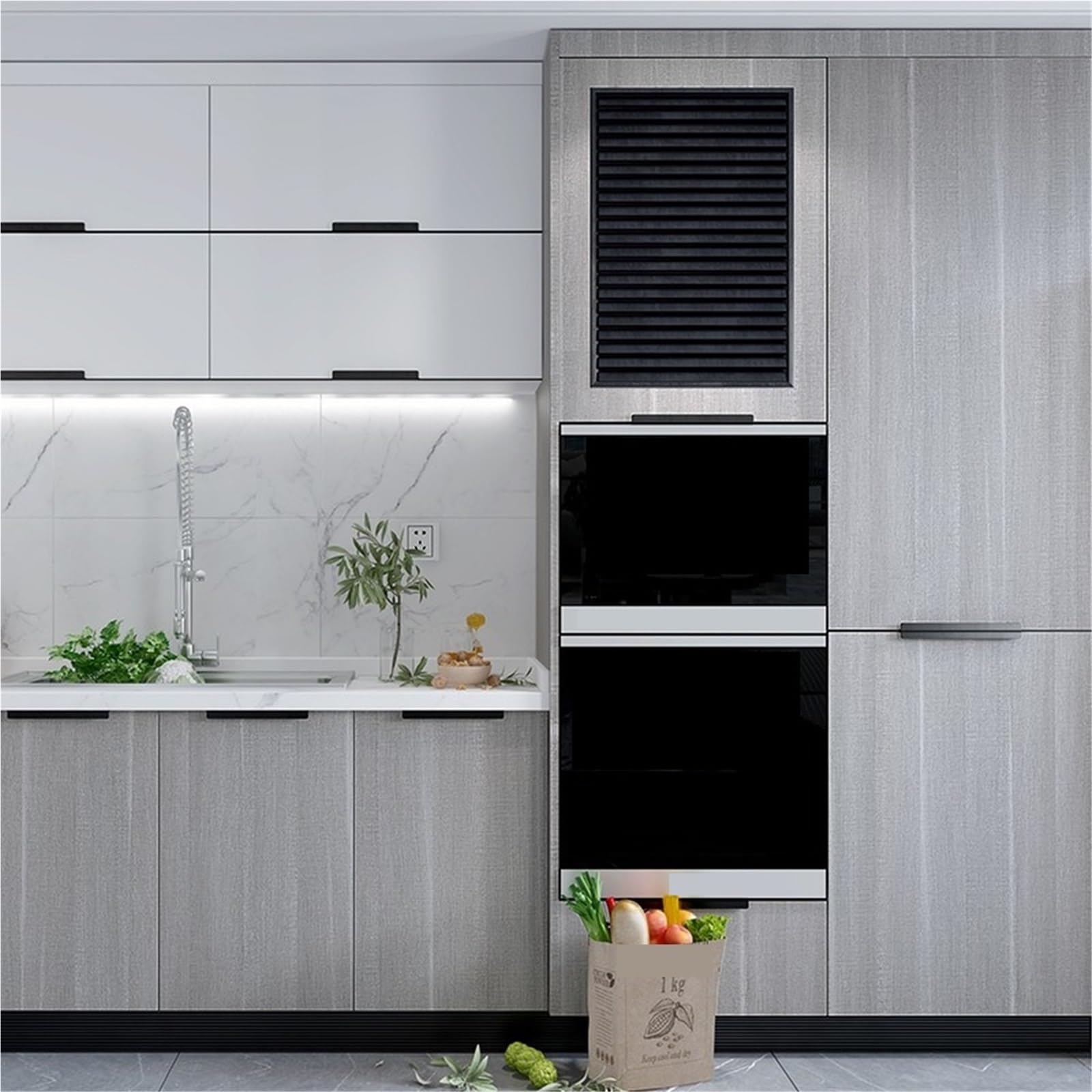 Adesivo for porta con venature del legno 90 cm