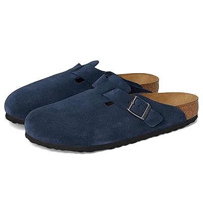 Birkenstock Boston Suede (Unisex) Shoes New Navy