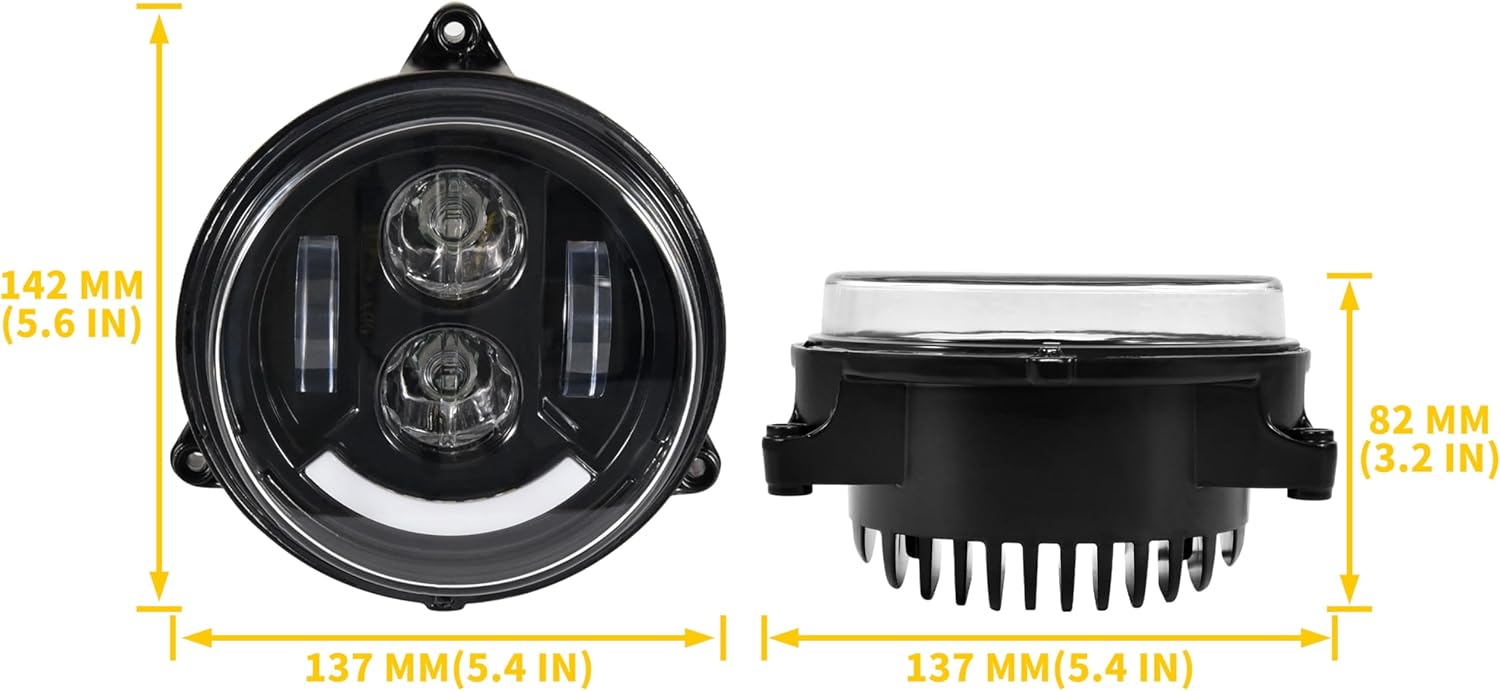 LED Headlights for Can-Am Outlander 450 500 570 15-24, Front Lamp with High Low Beam for Can-Am Outlander G2L 450 500 570 L Max 2015-2024 Accessories (2PCS, Replace #710003900)